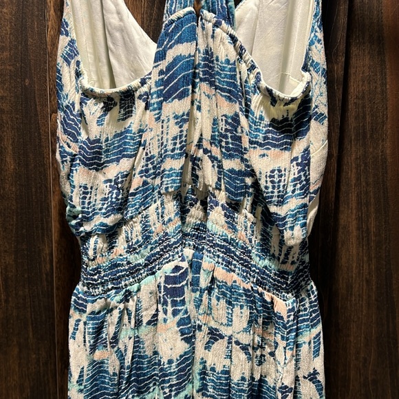 Nicole Miller by New York Strappy Maxi Dress Smocked Waist - Picture 5 of 10